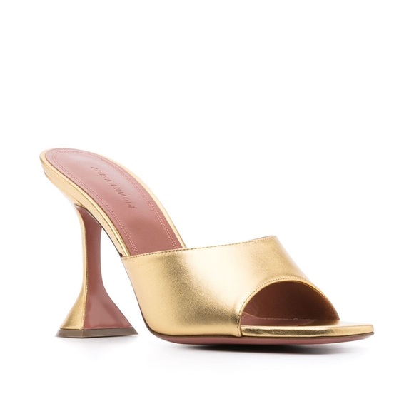Amina muaddi lupita sandal heels 39 gold - Picture 1 of 7